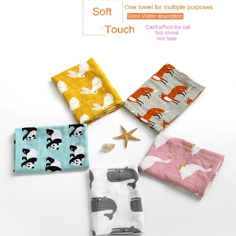 Muslin Cotton Bedspread - 新生児用竹タオル,ベビーおくるみ,子供用,オーガニックコットン生地,スーパーソフト,バーップクロス,月間ラップ,60x60 cm
