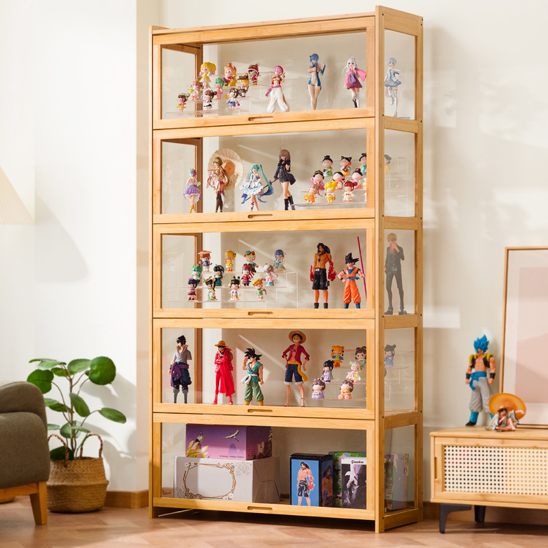 Storage & Organization - 大型アクリル透明フィギュアディスプレイキャビネット、模型玩具収納キャビネット、防塵キャビネット、フリップ式ディスプレイキャビネット