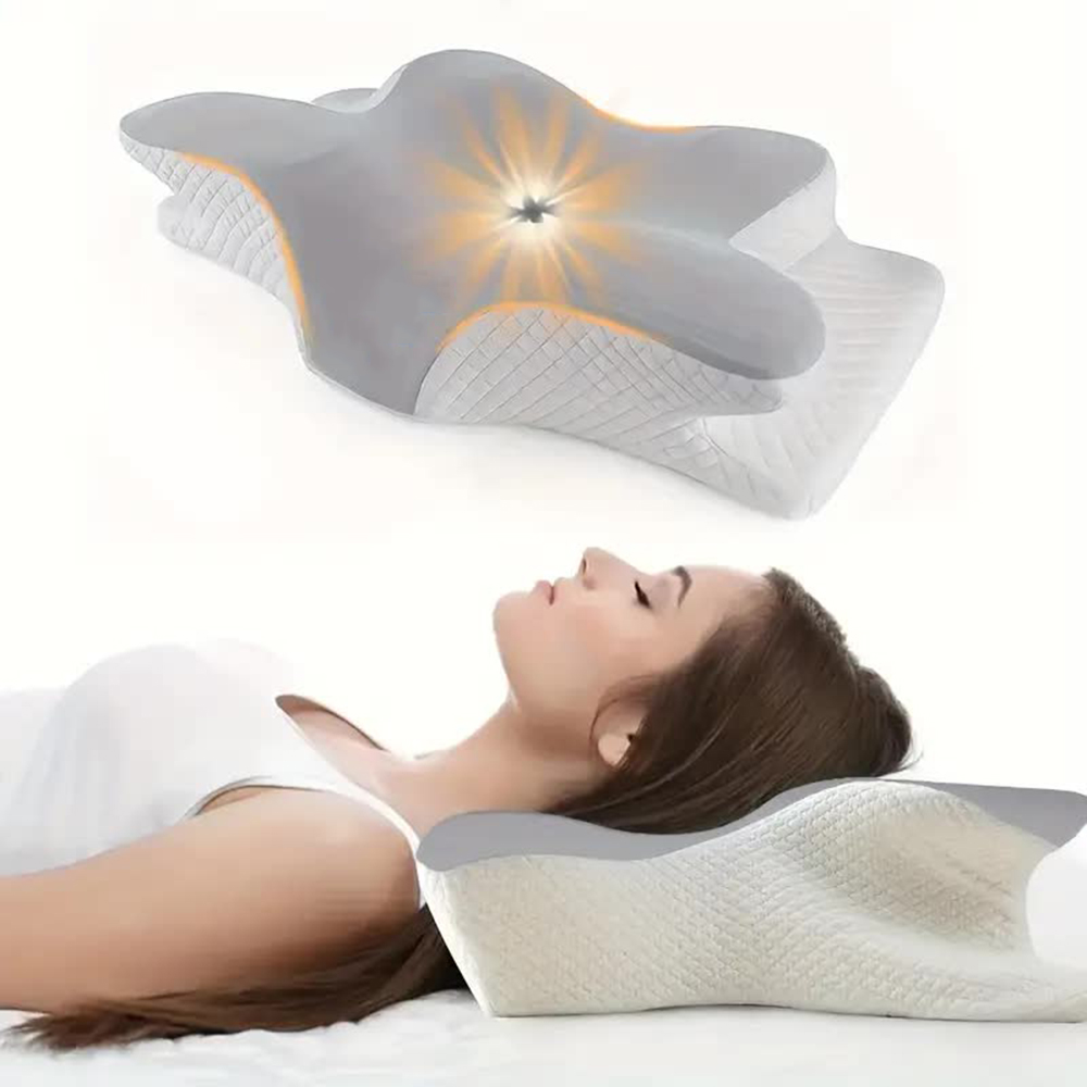 Memory Foam Orthopedic Pillow Neck Pain - 低反発枕蝶形リラックス頚椎低反発ネックピロー鎮痛睡眠整形外科枕寝具