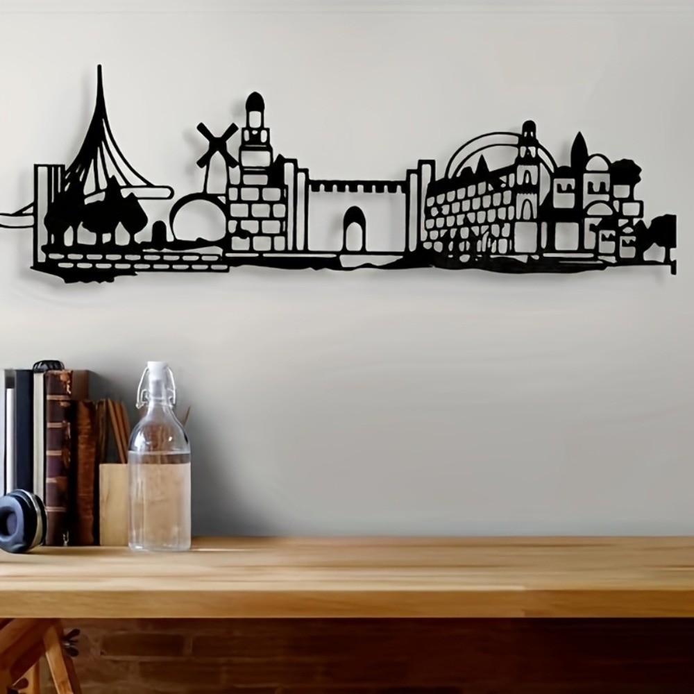 CIFBUY メタルウォールアート エルサレムのスカイライン - Home Decor のレビューと価格
