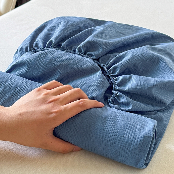 新しいエンボス加工のブラッシュドマイクロファイバーフィットシ - Fitted Bed Sheets Deep Pocket のレビューと価格