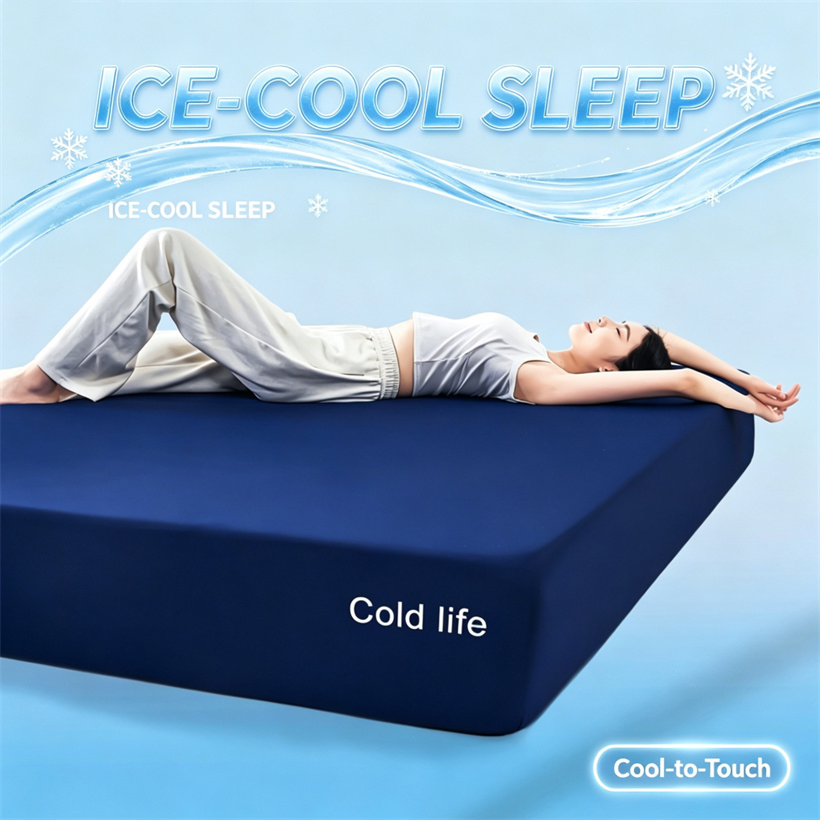 冷却ベッド用フィットシーツ アイスクールタッチ 通気性のある - Fitted Bed Sheets Deep Pocket のレビューと価格