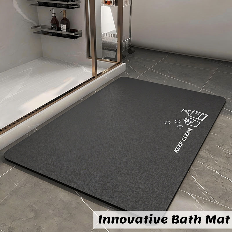 珪藻土バスマット浴室吸収性滑り止めフロアマットフットカーペッ - Quick Dry Diatomite Bath Mat のレビューと価格