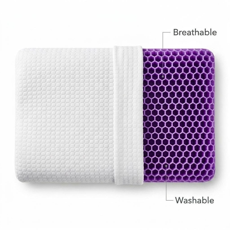 通気性のあるTPEペクチン枕、人間工学に基づいた曲線、ゼロプ - Anti Snore Contour Pillow のレビューと価格