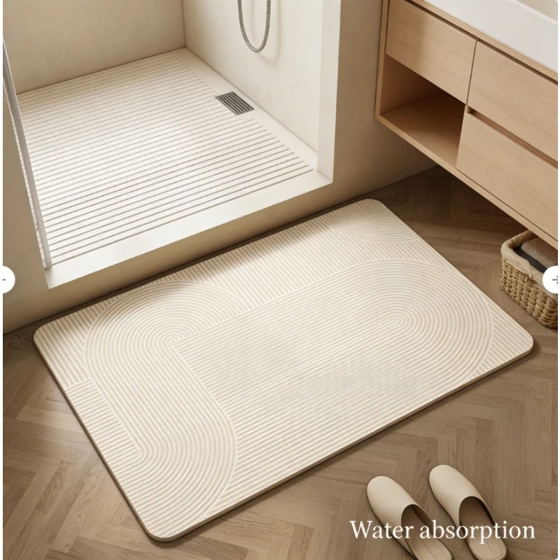 浴室用珪藻土マット 超吸水 速乾 滑り止め 耐摩耗 汚れ防止 - Quick Dry Diatomite Bath Mat のレビューと価格