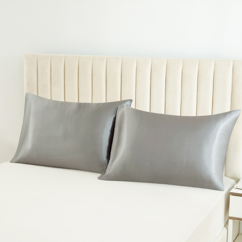 滑らかな色のサテン枕カバー,2つの枕カバーのセット,クイーン - Satin Silk Pillowcase Hair Skin のレビューと価格