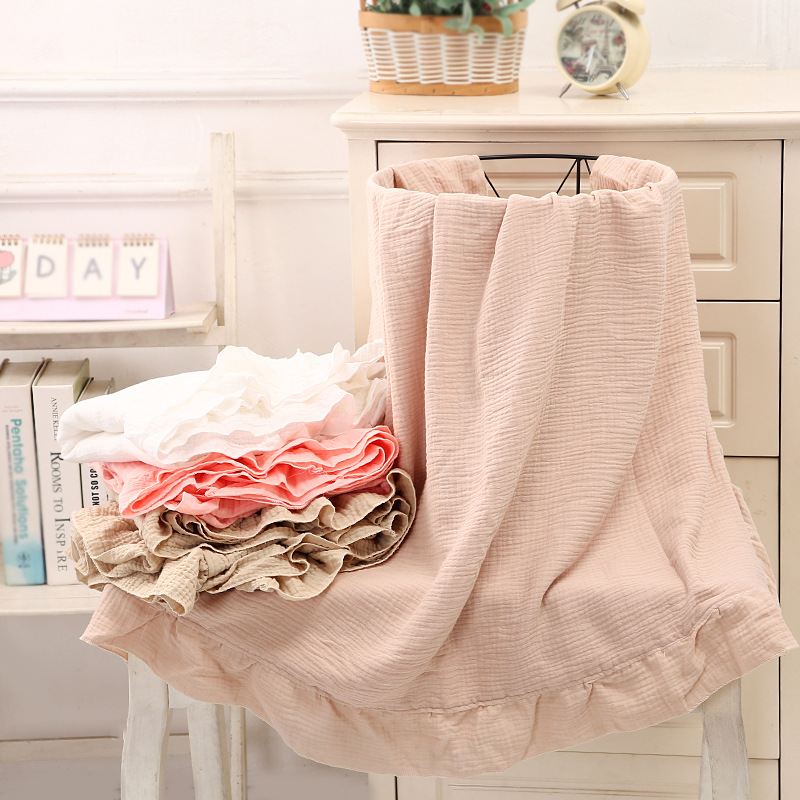 オーガニックコットンベビーブランケット新生児モスリンおくるみ - Muslin Cotton Bedspread のレビューと価格