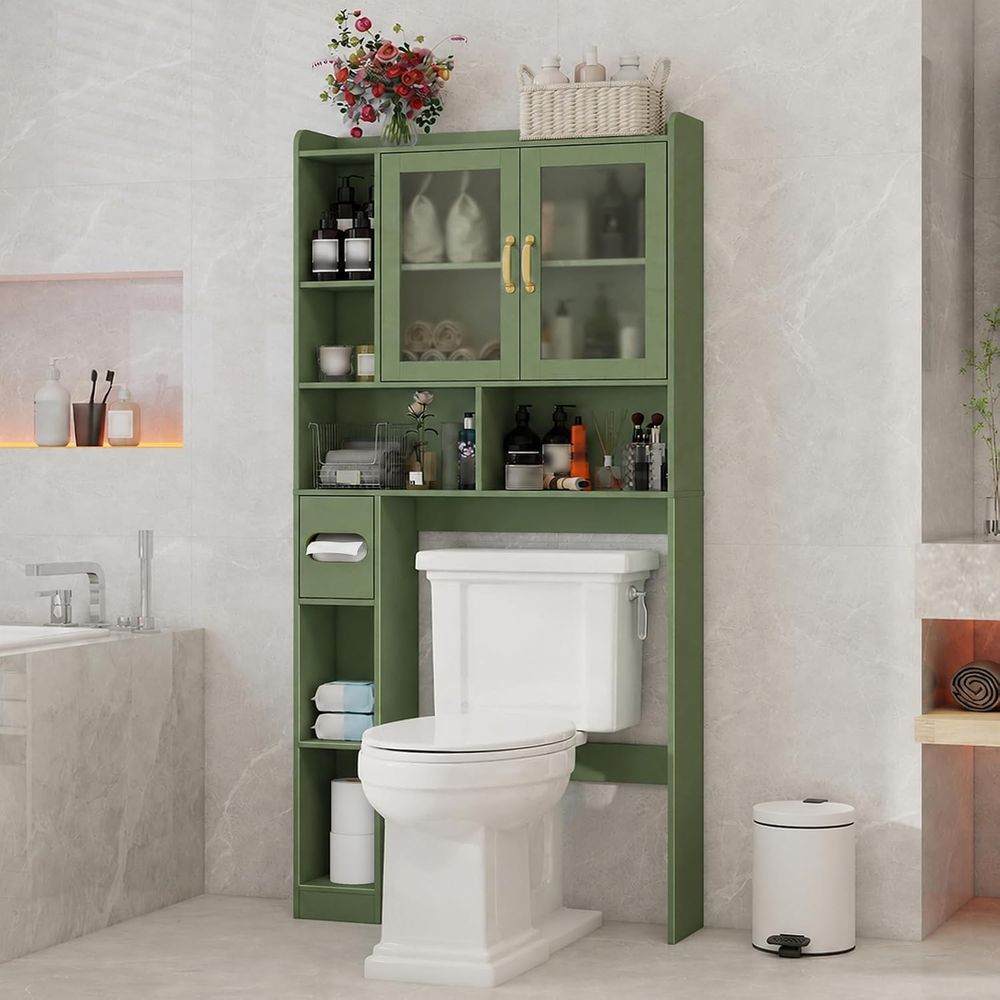 省スペースのアクリル製トイレ上収納キャビネット、家庭用、バス - Storage & Organization のレビューと価格