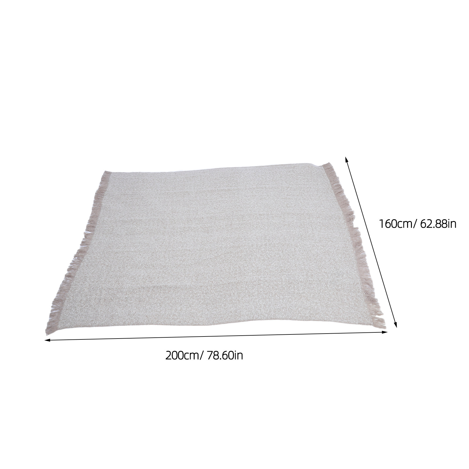 ボヘミアン風の柔らかいニット素材のブランケット。茶色、大判（ - Boho Throw Blanket Fringe のレビューと価格